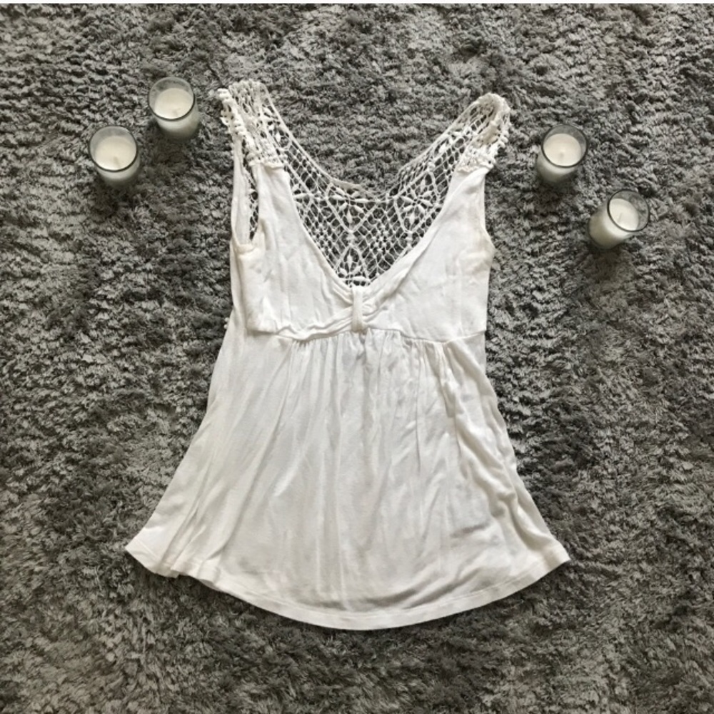 White lace top